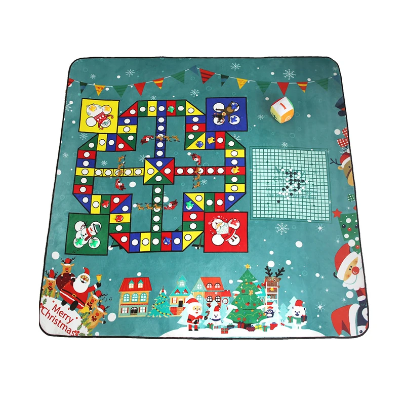 

Home King Christmas Flying Chess Carpet Go Cartoon Game Mat Decoration Children's Living Room Bedroom Family Entertainment