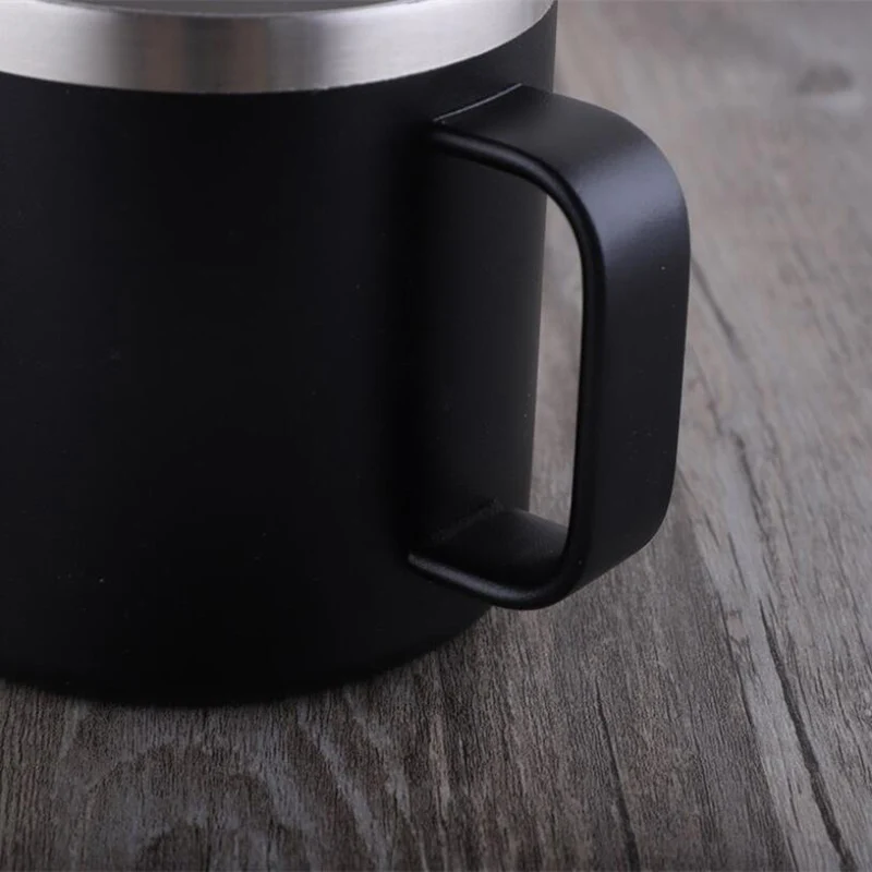 

14Oz Coffee Cup Double Wall Stainless Steel Mug Cup Water Bottle Car Cup with Handle
