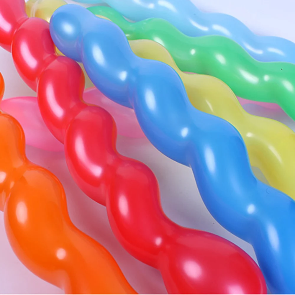 

100x Twist Spiral Long Balloons Birthday Party Wedding Home Decor Toy Gift latex
