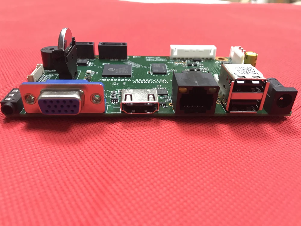 Nvr 32Ch 4K Ip Recorder Board Motion Detection Video Linxu Onvif Xmeye 2*Sata Hdmi Vga Vms Cctv Security Protection | Безопасность и