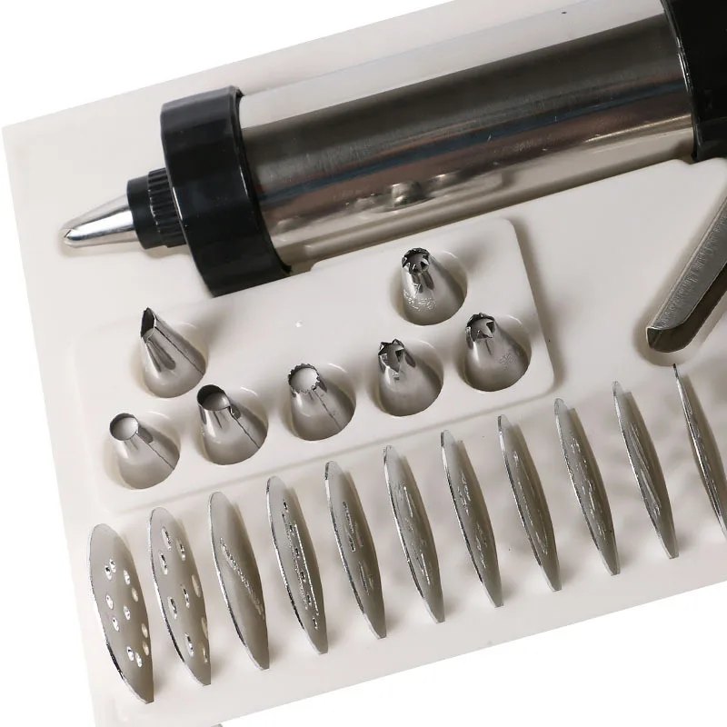 Бисквита из нержавеющей стали с отпечатком пистолет торт крем пушка брызга