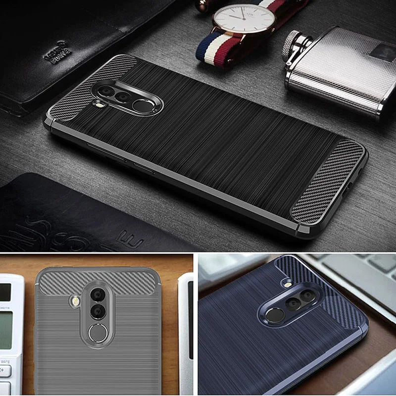 Чехол для Huawei mate 20 lite чехол из углеродного волокна телефона с полной защитой 360 Lite