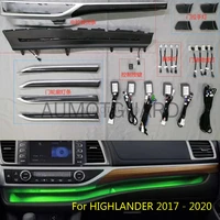 64 colors led ambient light for highlander 2017 2018 2020 exterior accessories