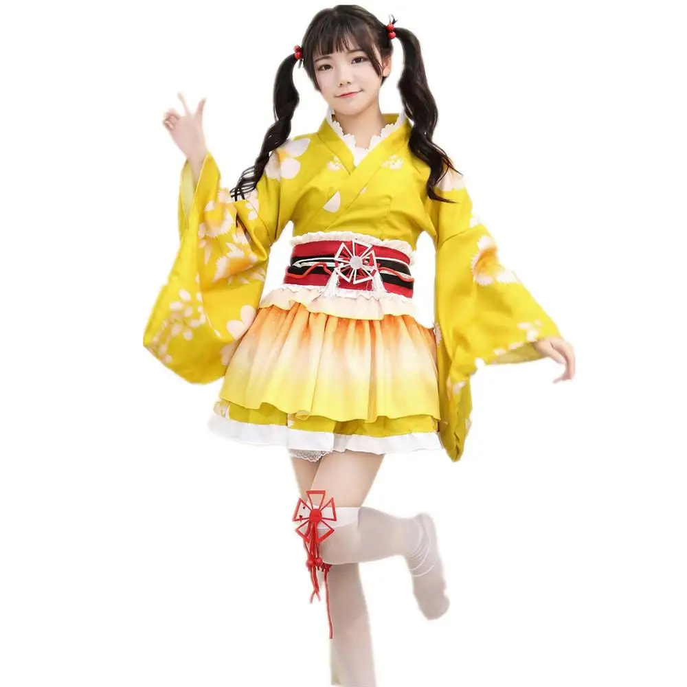 Женский винтажный костюм кимоно из аниме Love Live Rin Hoshizora| |