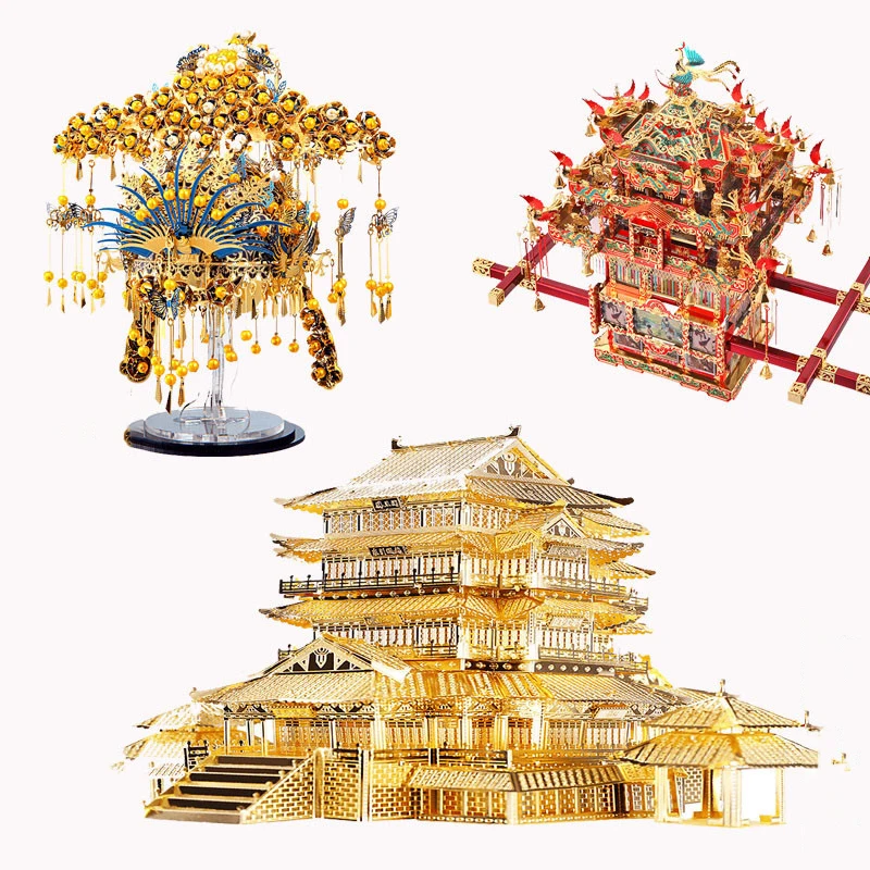 Металлическая сборка 3D стерео блестки Феникс Сделай Сам-металл-модель лазерной