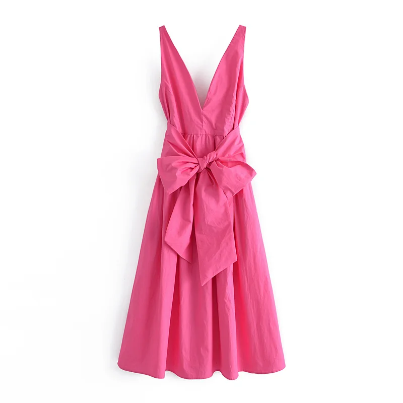 

JC·KILIG 2021New Solid Bow Poplin Skirt W66129H