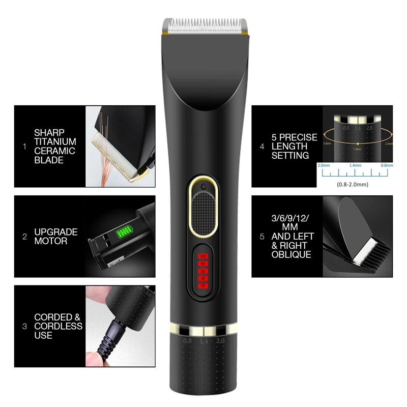 Электрические беспроводные машинки для стрижки волос регулируемые направляющие