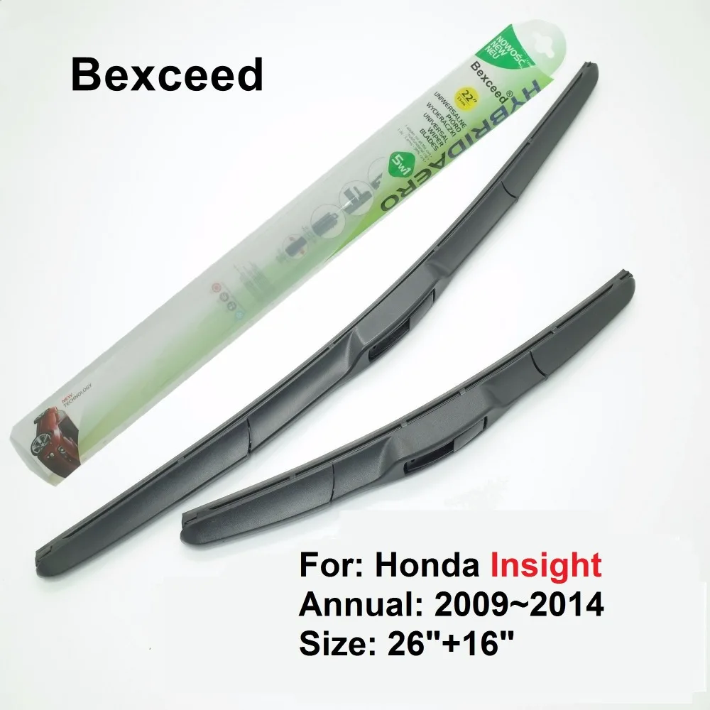 Гибридная щетка стеклоочистителя для Honda vision 26 + 16 дюймов Bexceed всесезонных лобовых