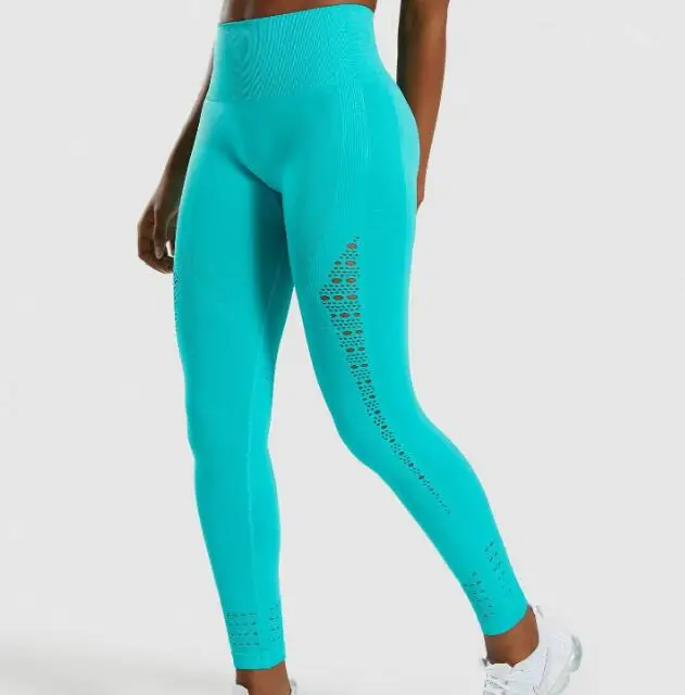 Green leggins A 3 стиля, женские сетчатые Бесшовные Леггинсы для йоги, уплотненные обтягивающие штаны с высокой талией, спортивные штаны для бега, фитнеса, тренировки, штаны - Цвет: Green leggins A