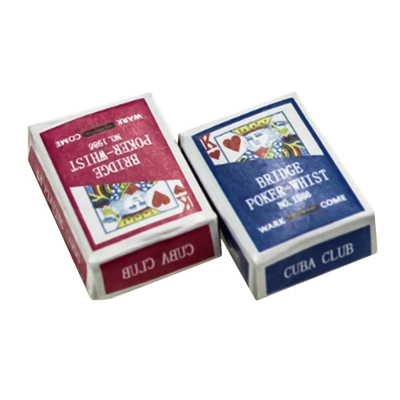 Новые милые миниатюрные Игры покер мини кукольный домик игральные карты