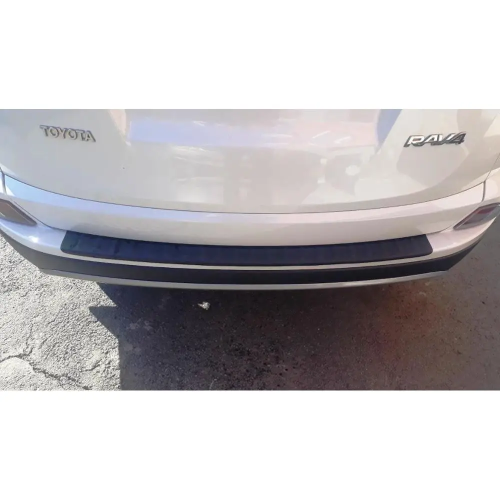 Накладка на задний бампер Тойота RAV4 CA40 2013-2019 защита заднего бампера от царапин