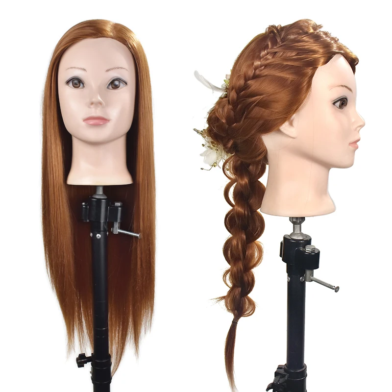 65 см манекен для укладки волос голова с длинными волосами прическа