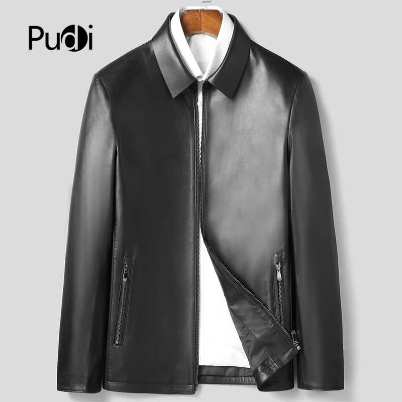 

Pudi MT147 Brand New Man Real SheepSkin Coat Jacket Genuine Sheep Leather Jackets Winter Warm Coats Suit Outwear