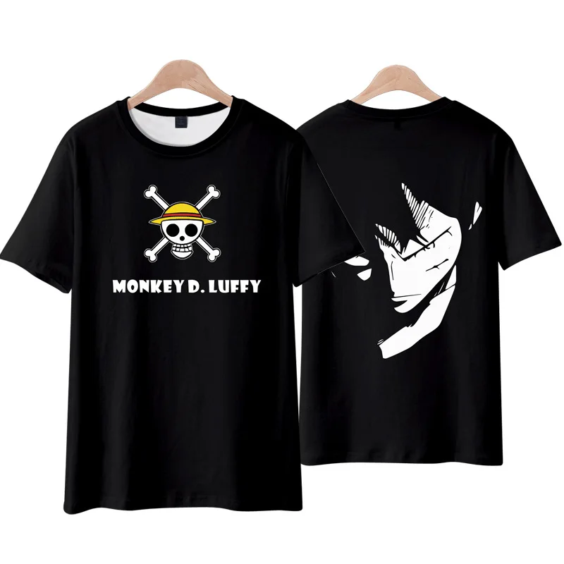 

New Cosplay Novelty Halloween Shirts Japanese Anime Pirate King Tops 3D Digital Printing Urban Leisure Short Sleeve T-shirt