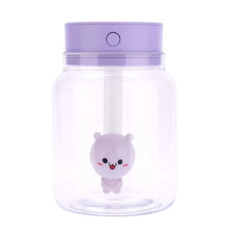 

USB Large Capacity Small Air Humidifier Night Lamp Gift Custom - Purple Creative Candy Pot Mini Humidifier