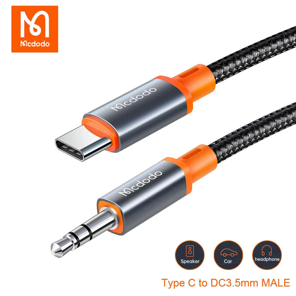 

Mcdodo Type C to DC 3.5mm Audio Adapter Cable For Samsung Huawei Xiaomi Smartphones Car Headphone Speaker Wire Line OTG Aux Cord