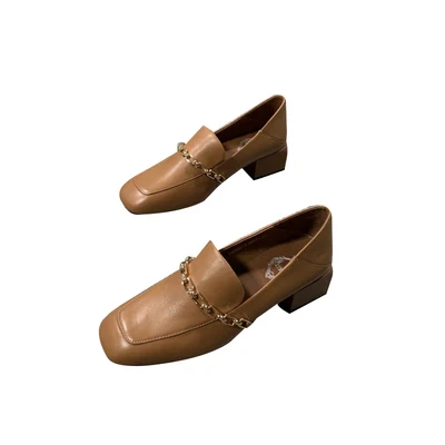 Женская обувь коллекция 2019 года новые осенние туфли на толстом каблуке модные