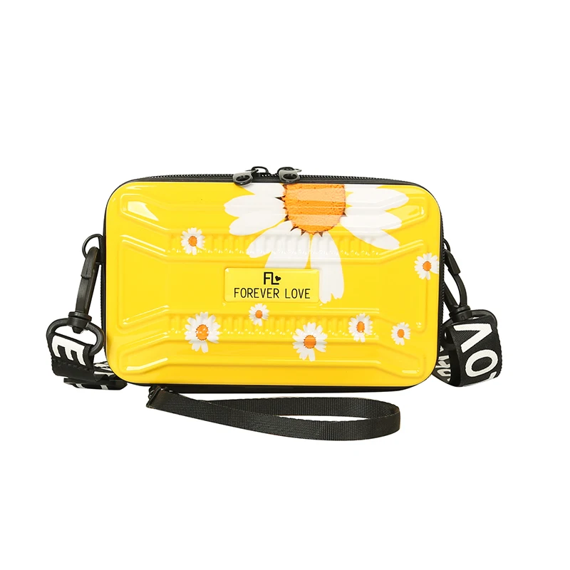 

Women Bags Fashion Pringting Box Flower PVC Crossbody Bags For Women Handbags Shoulder Bags 2021 Designer Messenger Bag Ladies
