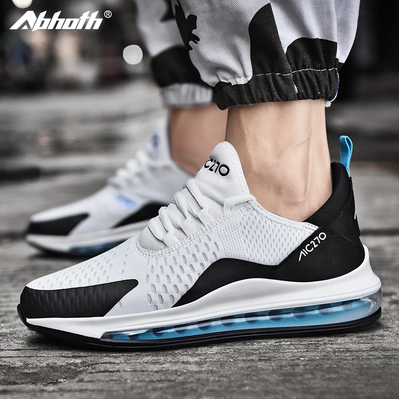 

Abhoth Running Shoes Light Mesh Breathable No-slip Stability Wear-resistant Outdoor Walking Men Sneaker Black Zapatillas Hombre