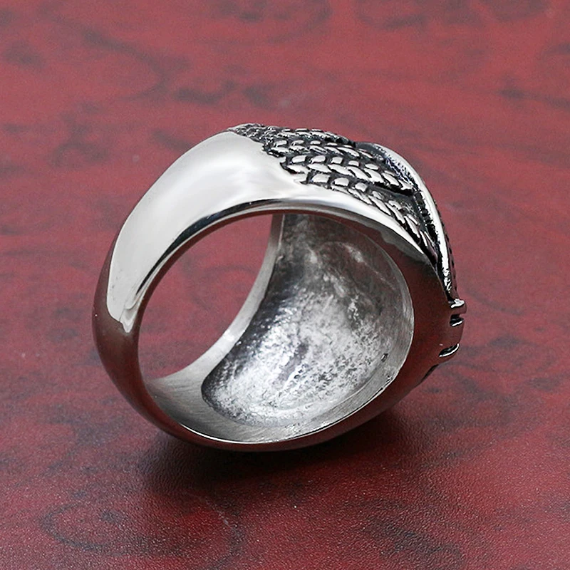 Готический древний амулет кольцо руны мужские Boyes Нержавеющая Сталь Пшеницы с