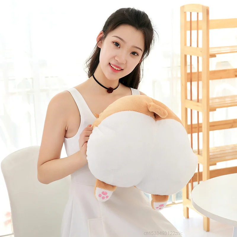 

40cm Kawaii Corgi Butt Plush Toy Blanket Corgi Pillow Hip Cartoon Sofa Cushion Stuffed Animals Dog Kids Toys For Children Gifts