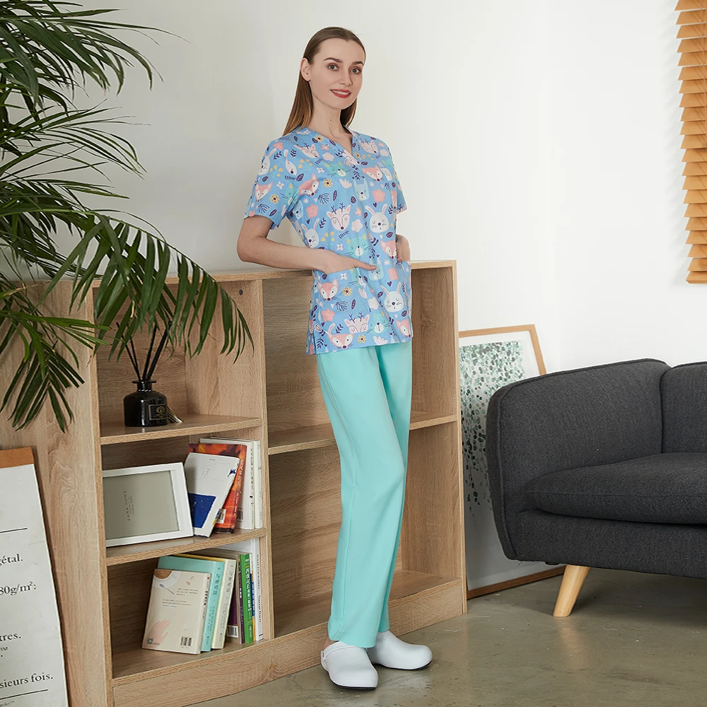 Униформа хлопковая с принтом в виде собаки Пылезащитная рабочая |