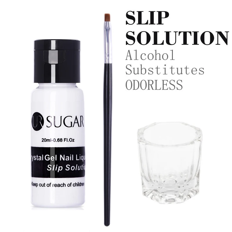 

UR SUGAR 20ML Poly UV Gel Soak Off Nail Liquid Slip Solution Builder Acrylic Gel Extended Nail Art Accessory