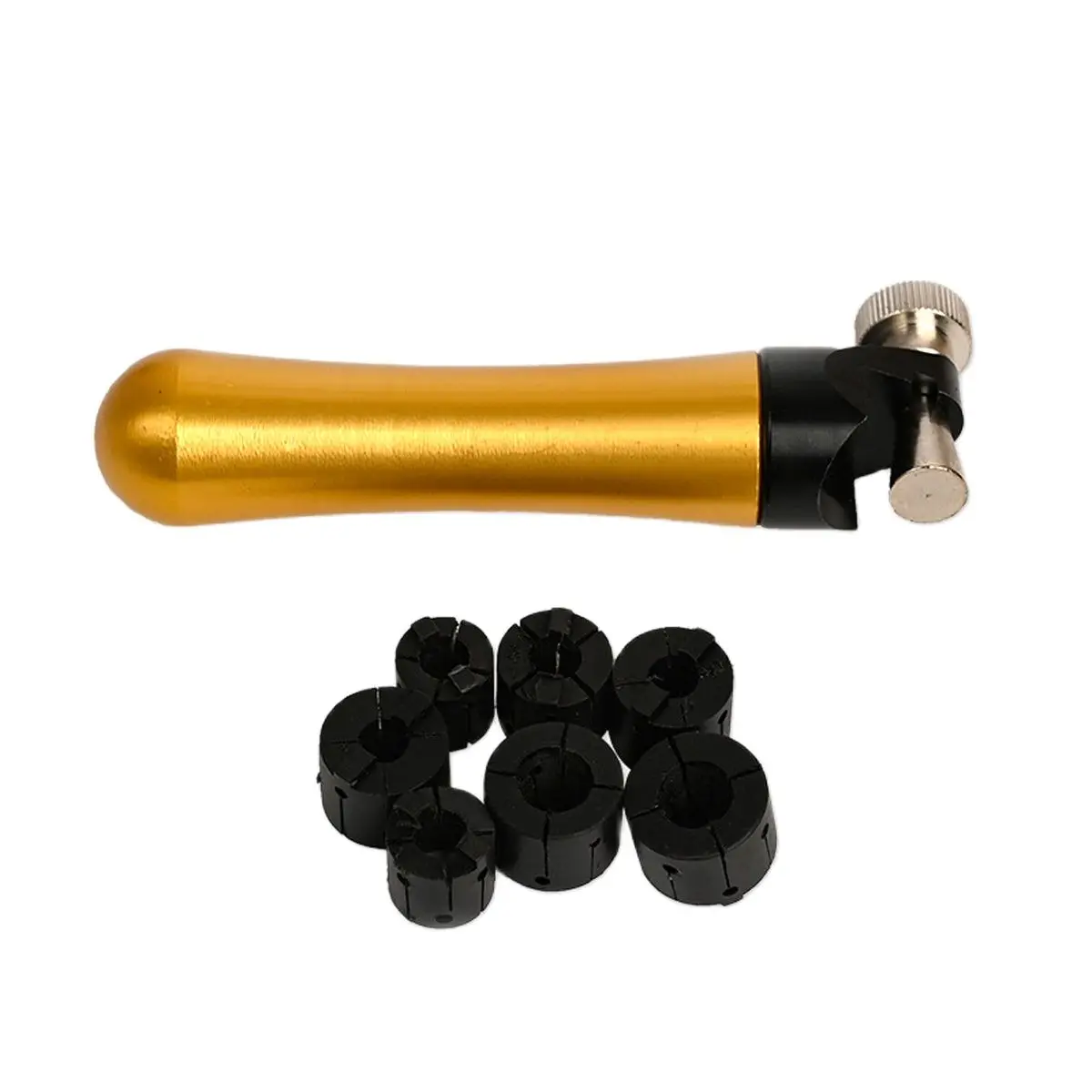 Кольцо зажим сеттер с 7 круглыми штампами, набор инструментов для установки камня, инструменты для изготовления ювелирных изделий Кольцо зажим сеттер с 7 круглыми штампами, набор инструментов для установки камня, инструменты для изготовления ювелирных изделий