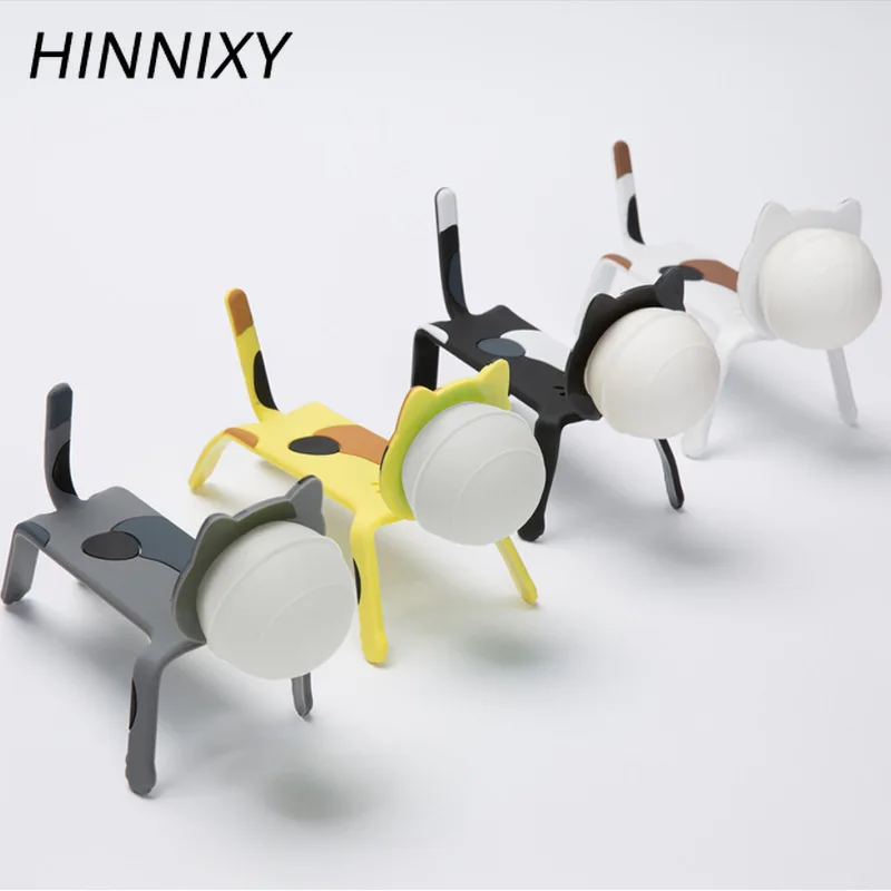 Hinnxy Магнитный кошачий ночной Светильник Красочные силикагель мяч ПЭТ фонарь