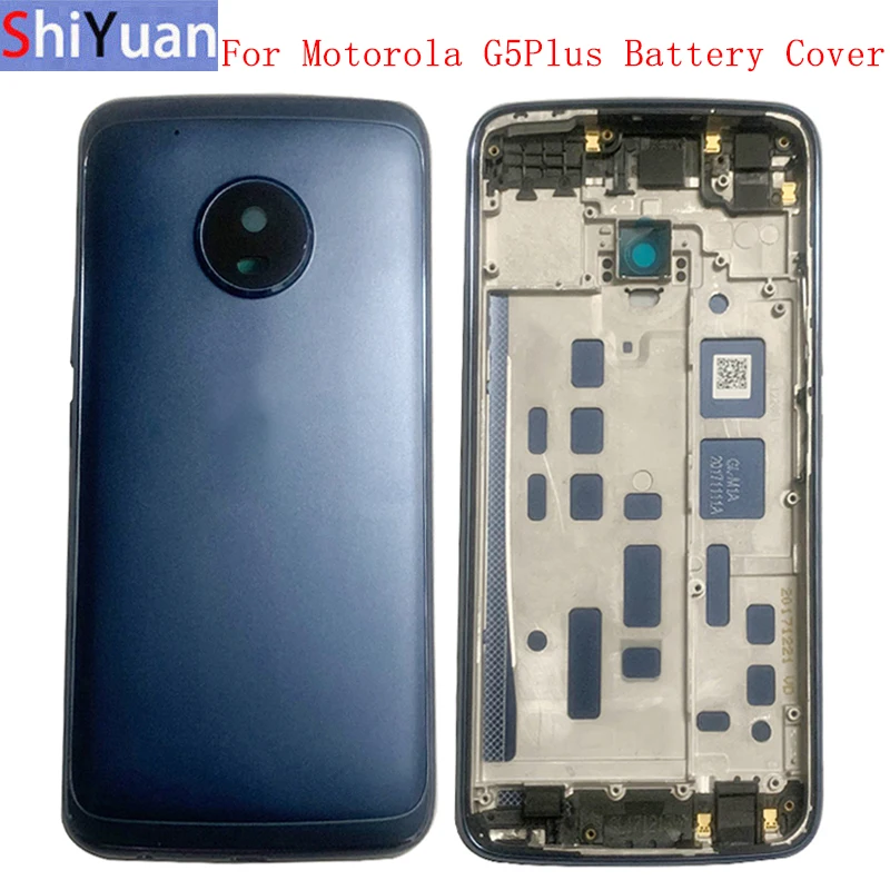 

Battery Cover Rear Door Panel Housing Case For Motorola Moto G5 Plus Back Cover with Camera Lens Replacement Parts