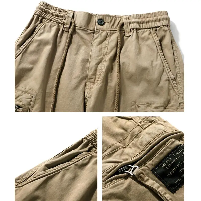 

2021outdoor Men Summer New Casual Military Pocket Cargo Pants Shorts Fashion Twill Cotton Camouflage Shorts Men Shorts