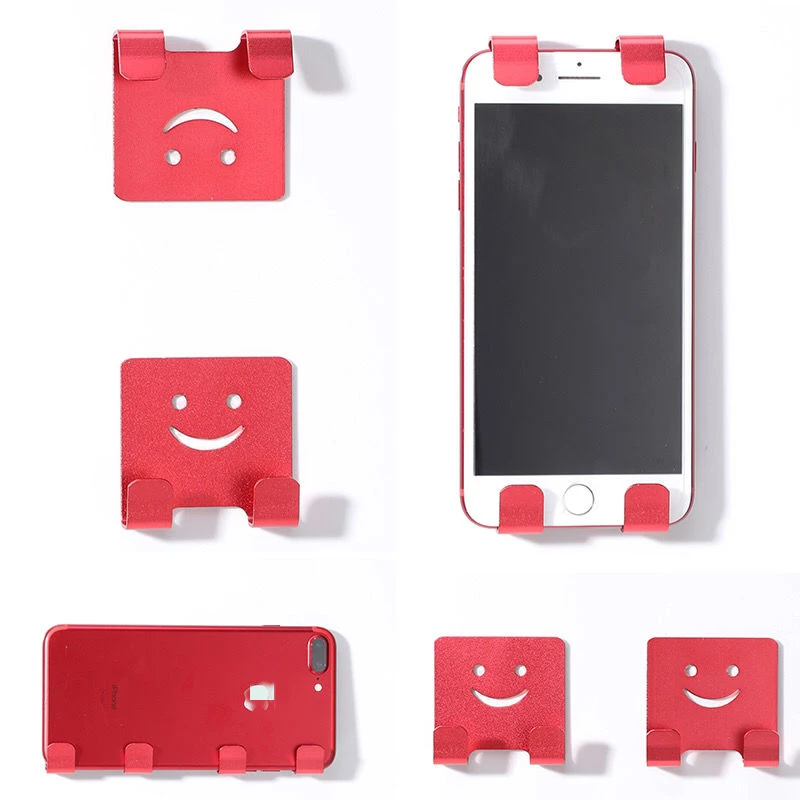

1/2/4Pcs Mobile Phone Holder Stand Wall Mount Plug Socket Charging Box Bracket Multifunction Holder for Mobile Phone Tablet