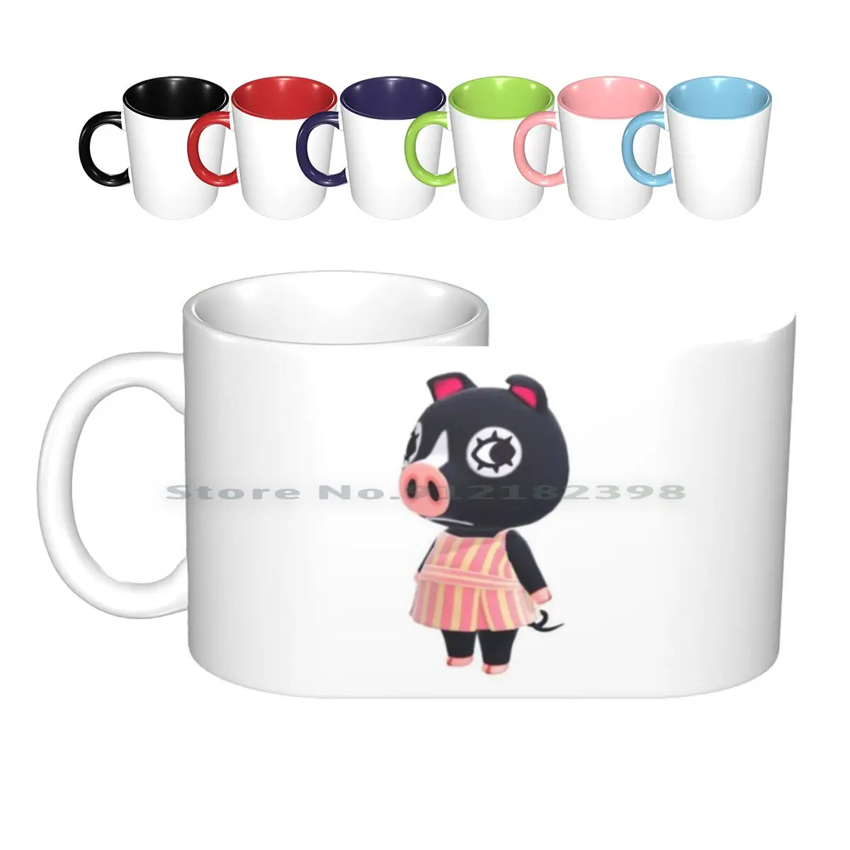 

Керамические кружки с изображением анималистических животных, кофейные чашки, Кружка для молока и чая, кружка с изображением животных, аним...