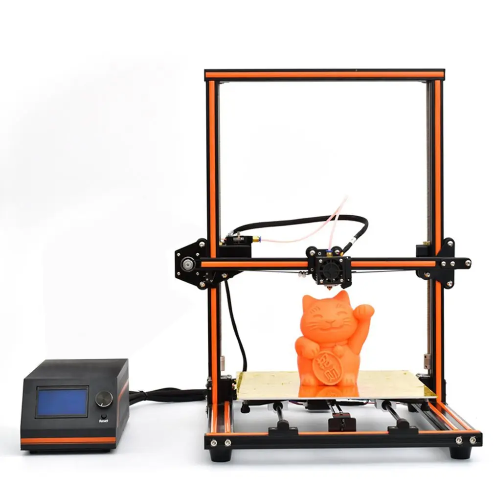 E12 3d принтер алюминиевая рама Высокая точность настольный наборы Reprap Diy набор Off