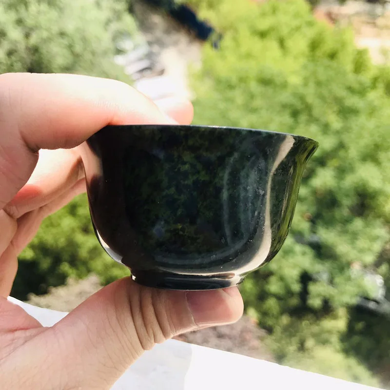 Natural Jade Tea Cup High-grade Set Health Fine Jewelry Gifts For Family Friends Colleagues |