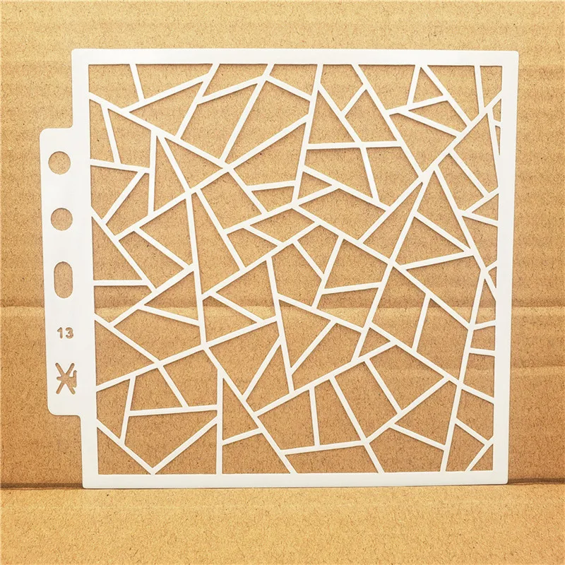 

Diamond Lattice Manual Painting Template Hollow Spray Masked Version For Spray Pattern Drawing Masked Hollow Template Lace Ruler