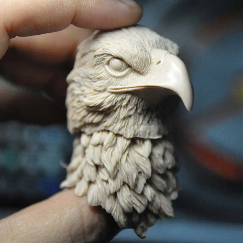 

Unpainted 1/6 Animal Eagle Head Sculpt Carving Model Fit 12'' Male Soldier Action Figure Body for Painting Exercise