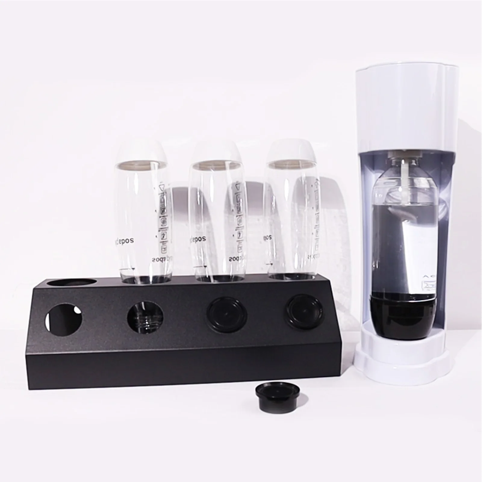 

Universal 2/3/4 Holes Soda Bottle Drain Drying Rack Dish Drainer Holder with Pad