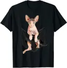 Sphynx кошка в кармане футболка женская рубашка Подарки Забавный винтажный подарок для мужчин