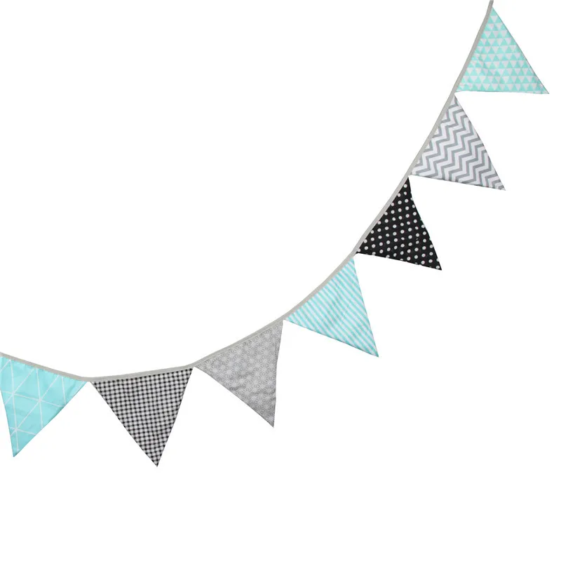 12 флагов 3 2 м классическая синяя серая хлопчатобумажная ткань флажок флаг баннер