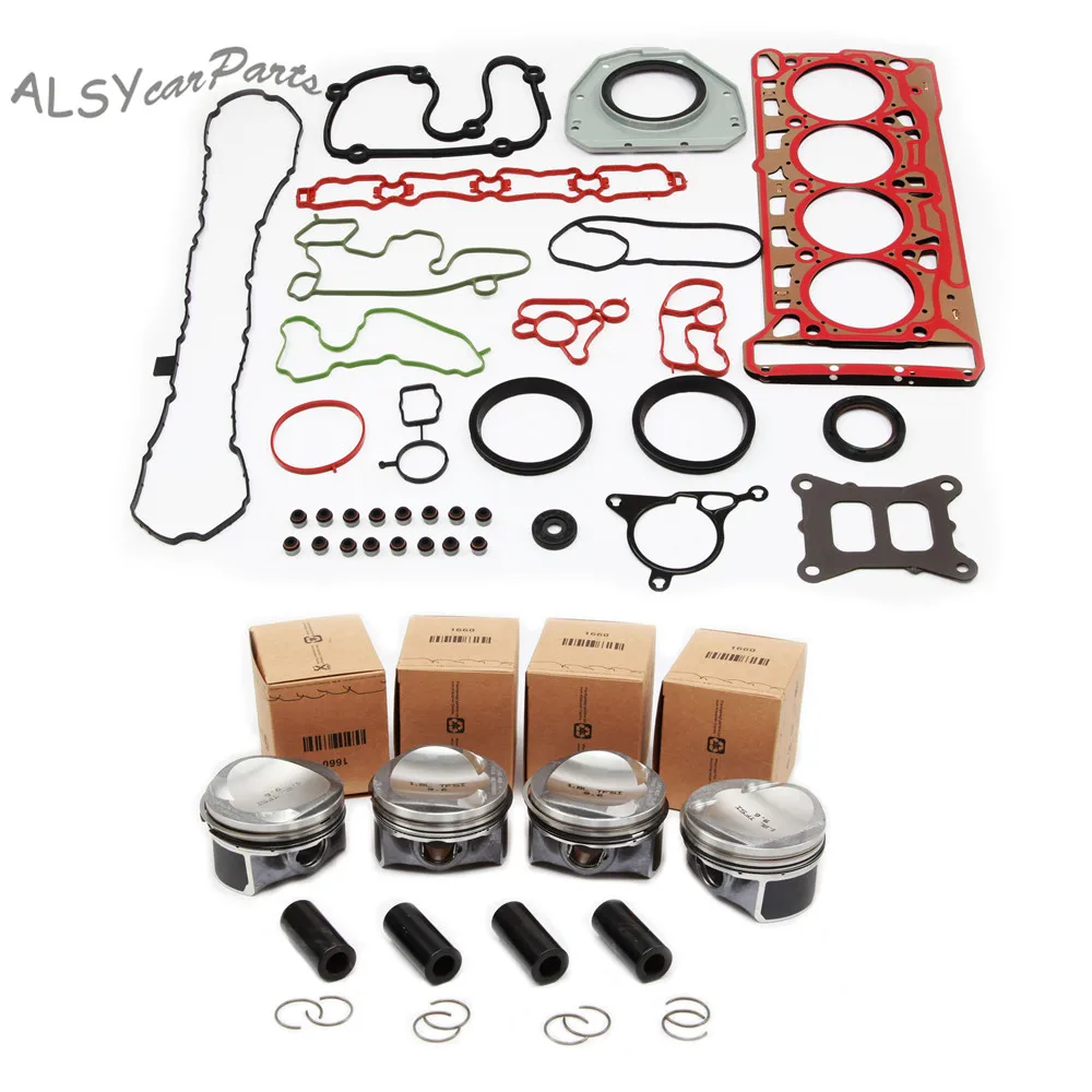YIMIAOMO OEM 06L107065BD EA888 3 поколения поршень и капитальный ремонт посылка для audi A4 Volkswagen