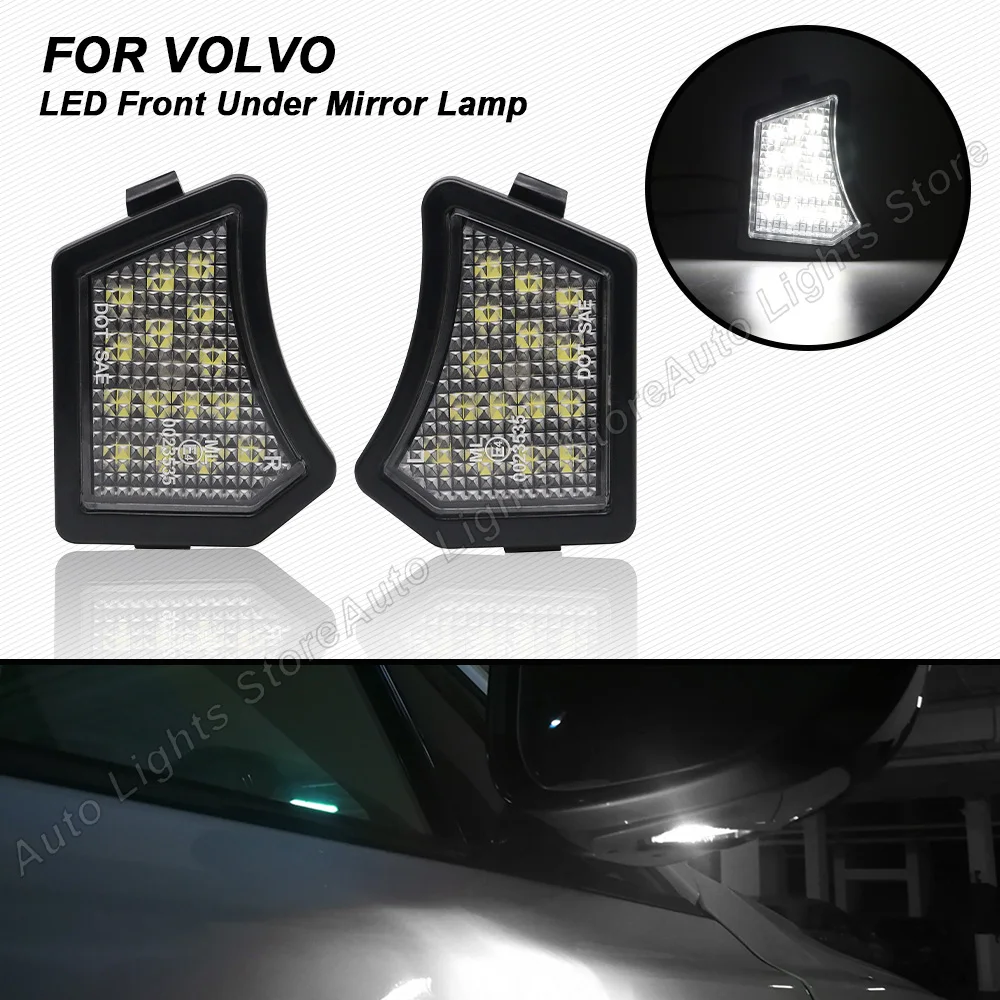 Светодиодная подсветка для зеркала для Volvo V40 V50 C30 C70 S40 S60 S80 V50 V70 XC70 XC90 Jaguar XJ XF XK/XKR XE