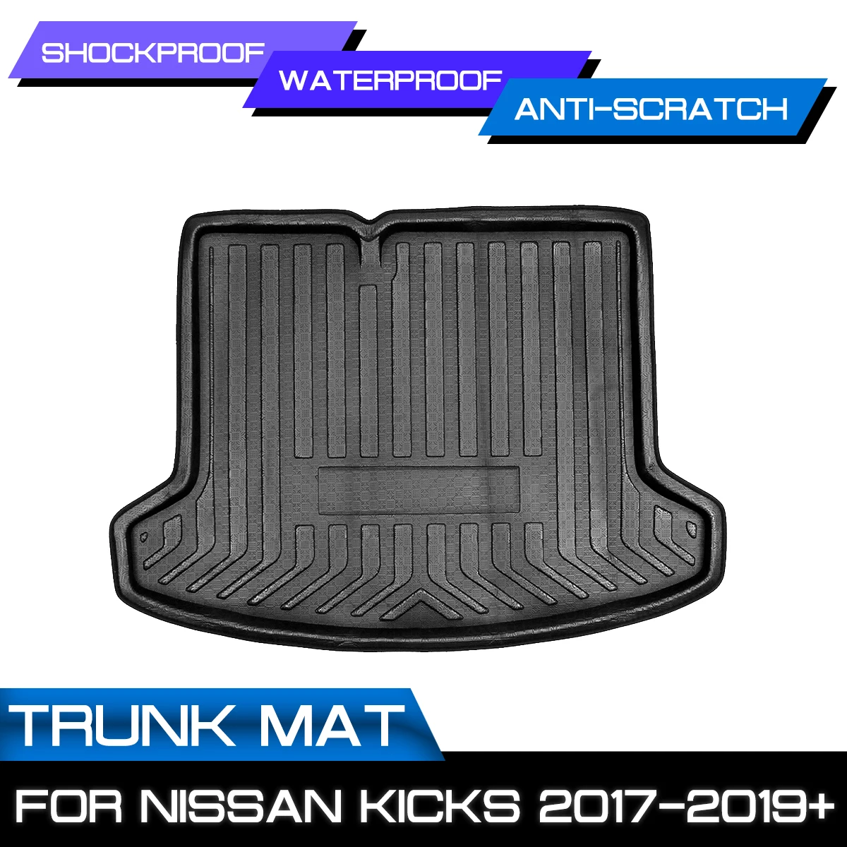 

For Nissan Kicks 2017 2018 2019+ Liner Mat Boot Liner Tray Rear Trunk Cargo Floor Sheet Carpet Tray Shock Waterproof Antislip