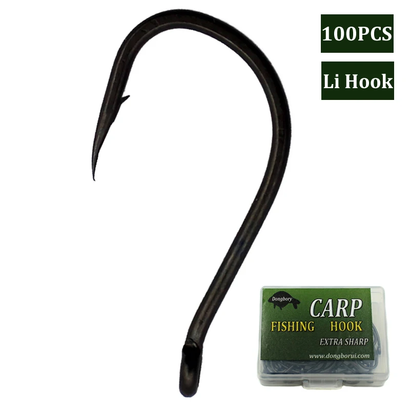 100 шт. Chod крючки для снаряжения рыбалки на карпа колючей кривая хвостовиком