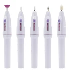 Машинка для аппаратного маникюра с гель-лаком, на батарейках, файлы ручка