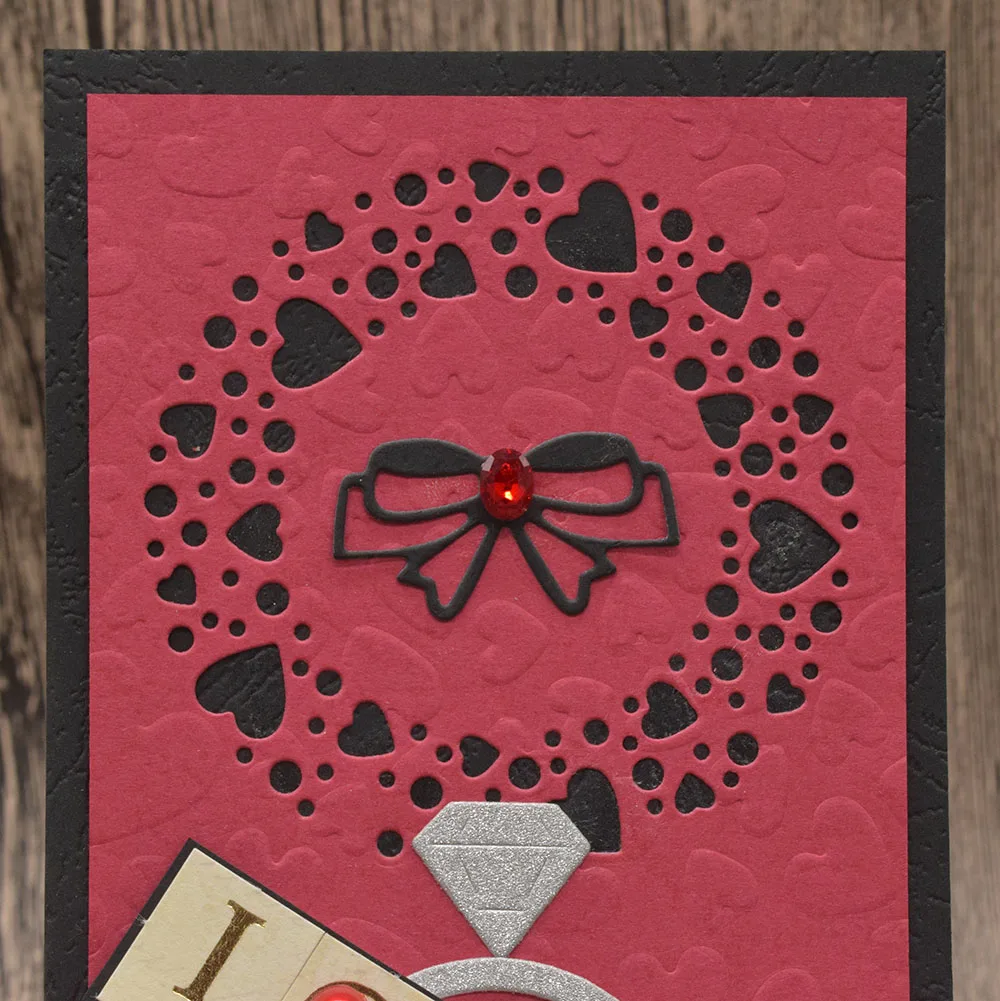 Металлические режущие штампы в форме сердца для скрапбукинга карты альбома