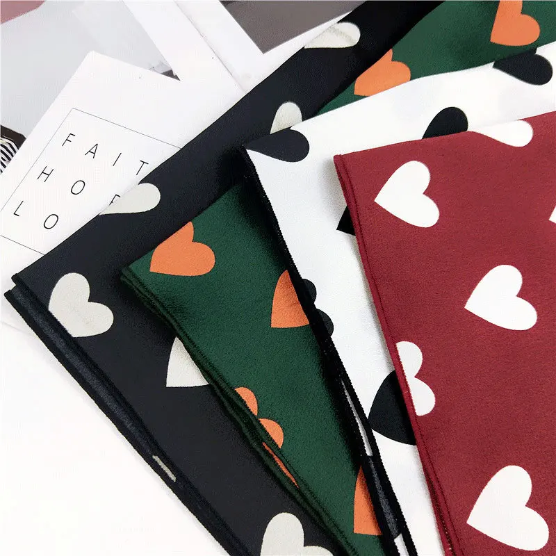 

Small Kerchief Fashion Print Silk Satin Neck Scarf For Women Bandana Head Scarfs Female 60*60cm Headband Neck Scarves For Ladies