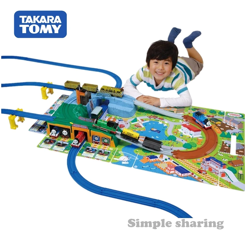 Takara Tomy tomica Plarail двигатель танка выход твердая карта модель комплект литья под