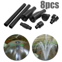 8pcs fountain pump nozzle set multifunction plastic waterfall garden spray heads for pool pond fountain submersible pump