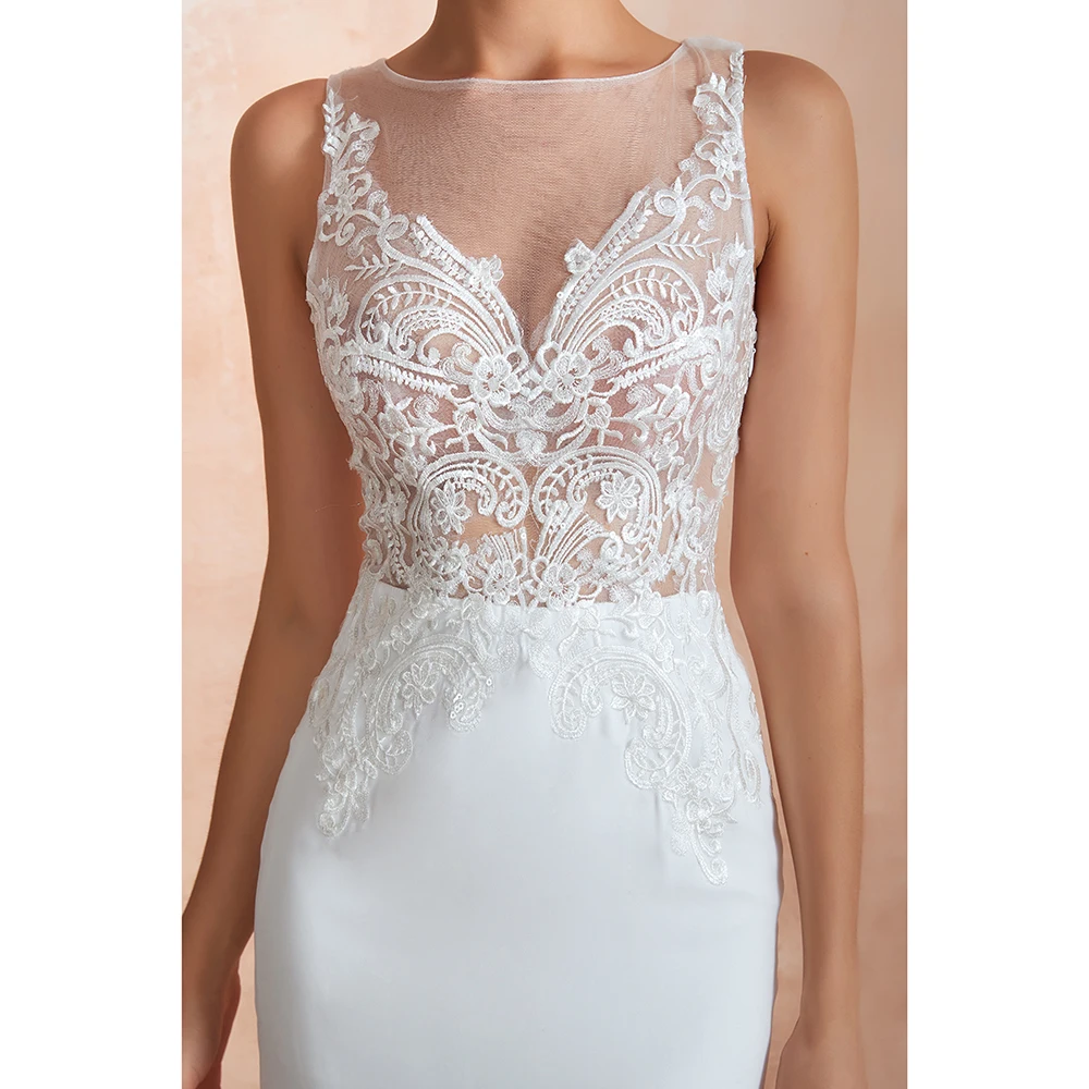 Новое прибытие ever pretty o образным вырезом шифон Кружева Труба длиной до пола корт